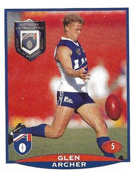 1997 Select AFL Stickers #5 Glenn Archer Front